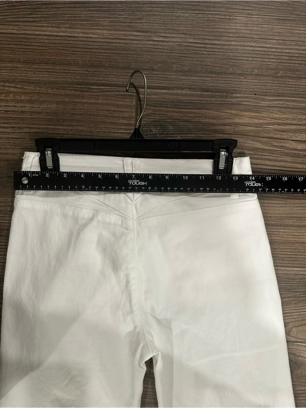 Curve Appeal White High Rose Wide-Leg Jeans with Braided Pocket Detail - Picture 3 of 16